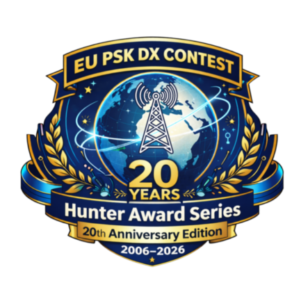 EU PSK DX Contest Hunter Award Series 20 Years logo